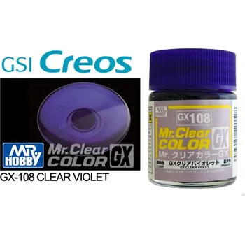 Gunze Sangyo GX108 Mr Clear Color GX Clear Violet 18ml