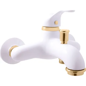 Vodovodní baterie Vodovodní baterie vanová LABE, Barva: bílá/zlato, Rozměr: 150 mm