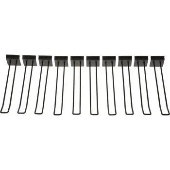 Hák pro stojany Premium Advanced s drátovým programem dlouhé, OXFORD (černé matné, délka háku 290 mm) 1kus