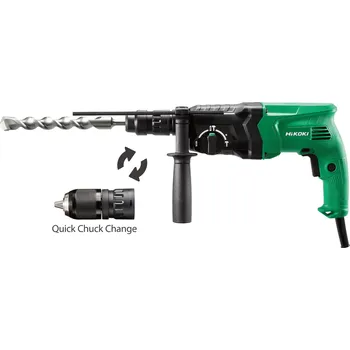 Pneumatické kladivo HiKoKi DH24PMHWSZ Vrtací kladivo 730W 24mm SDS-plus , výměnitelné sklíčidlo , kufr