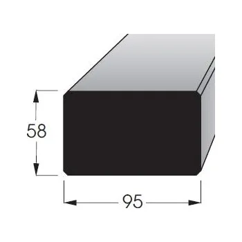 Dřevo Konstrukční hranol - HF 58x95 SM /390 hoblované