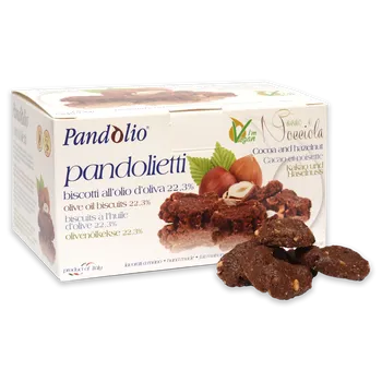 Pandolio Sušenky s kakaem a lískovými ořechy