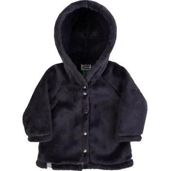 Kojenecká bunda grafitový welsoftový kabátek s kapucí