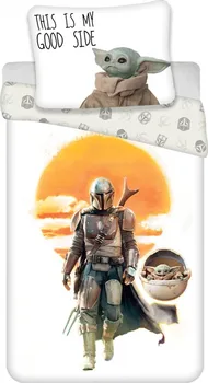 Ložní povlečení Jerry Fabrics Star Wars Mandalorian 02 140 x 200, 70 x 90 cm zipový uzávěr