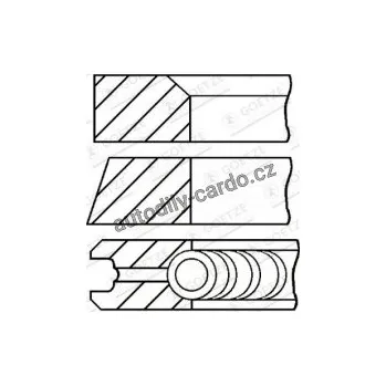 Blok motoru Sada pístních kroužků GOETZE 08-326000-00