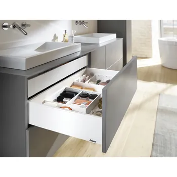 BLUM Legrabox pure bílý - sada C 550 / 40 kg bez čelního kování