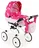 Jasmine Kids kočárek pro panenky 60 x 42 cm, růžový s jednorožcem