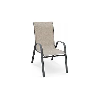 Křeslo Křeslo MOSLER síťka šedá / černý kov