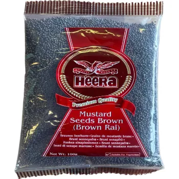 Koření Heera Hořčičné Semínko Hnědé (Mustard Seeds) 100G
