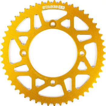 Rozeta 53 zubů - 420 Stage6 alu CNC žlutá Beta RR