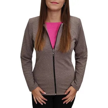 Dámské sako Sako Sabatti kávové na zip Velikosti Sabatti: 38