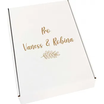 Dárková krabička Dárková krabička s gravírováním LÍSTKY Rozměr krabičky: A4 (34,4/25,5/6 cm)