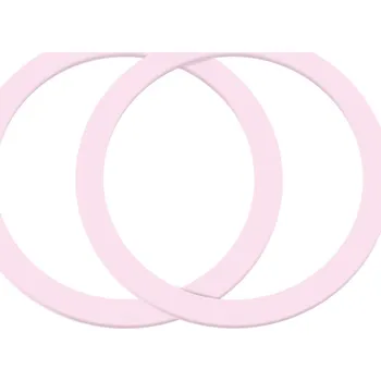 Joyroom kovový nabíjecí kroužek MagSafe - 2 kusy, růžový