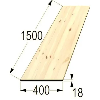 Příslušenství pro zahradní stavbu Spárovka BO 18x400 x 1500 průběžná A/B