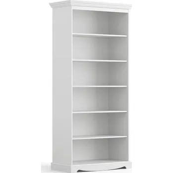 Knihovna Knihovna BELLUNO Elegante z masivu bílá
