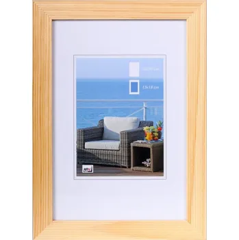 Rám na obraz Dřevěný fotorámeček HR-23 30x40 natur kph