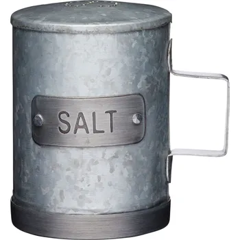 Cukřenka Kitchen Craft, Anglie Kitchen Craft - Kovová slánka Industrial Kitchen - 10 x 7 cm Barva: šedá