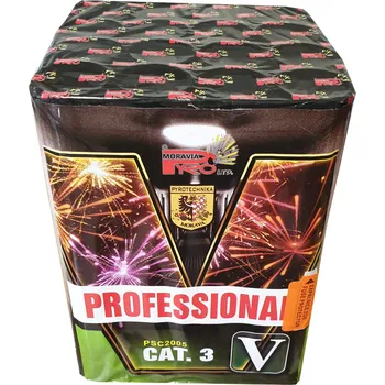 Zábavní pyrotechnika PROFESSIONAL 5 - kompaktní ohňostroj 16 výstřelů, KALIBR 50mm