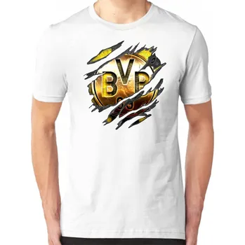 Gold Borussia Dortmund Pánske Tričko ⠀ S Černá