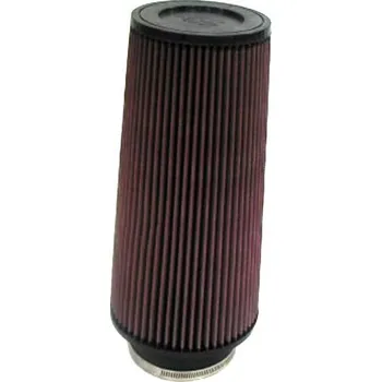 Filtr pro motocykl K&N univerzální kulatý zkosený filtr se vstupem 102 mm a výškou 305 mm, gumový vrchlík