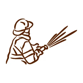 Samolepící dekorace SAMOLEPKA Hasič 015 pravá (15 - hnědá) NA AUTO, NÁLEPKA, FÓLIE, POLEP, TUNING, VLASTNÍ TEXT, TISK, AUTOSAMOLEPKY.cz, POLEPY, OBRÁZEK, LOGO, SAMOLEPKY