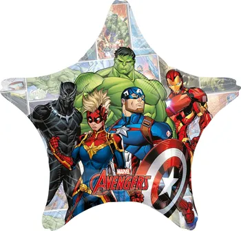 Balónek Amscan Marvel Avengers 4071001 balónek hvězda 71 cm