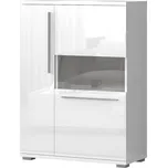 Vitrína bílý lesk PIANO V90-2KS