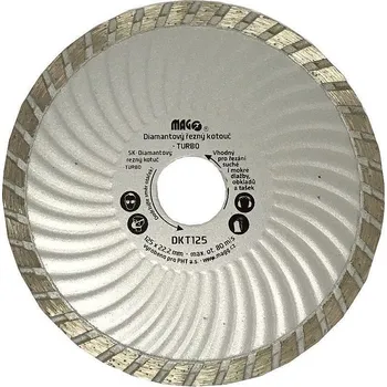 Řezný kotouč MAGG Kotouč diamantový turbo pro úhlové brusky DKT115