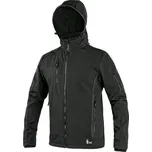 Bunda pánská softshell CXS-DURHAM s odepínací kapucí, černá, vel. L, CANIS