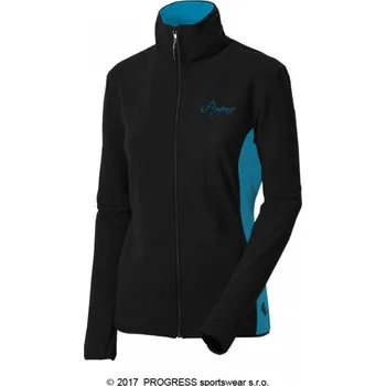 Dámská mikina Mikina dámská Progress KATY, černo/tyrkysová Velikost: S