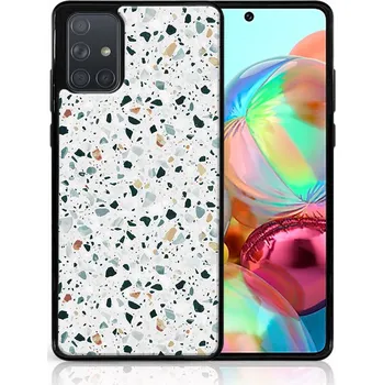 Pouzdro na tablet VSECHNONAMOBIL 50605 MY ART Ochranný obal Samsung Galaxy A71 -GREY TERRAZZO (163)