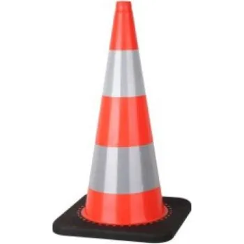 Dopravní značka Dopravní kužel reflexní 75 cm – Black Base II. třída R2B