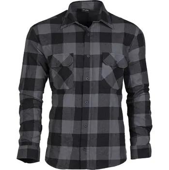 Pánská košile MILTEC Košile flanelová dlouhý rukáv černo/šedá Mil-Tec® Velikost: XL