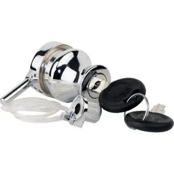 Nábytkové kování SISO zámek na sklo 689 Cr sklo 4-6 mm SU