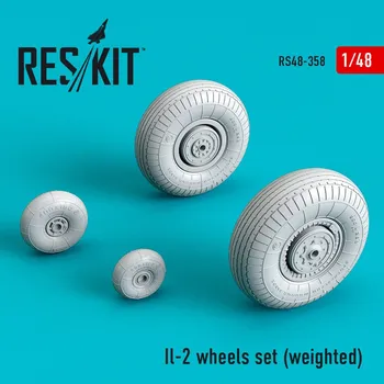 Plastikový model Reskit 1/48 Il-2 wheels set (weighted)