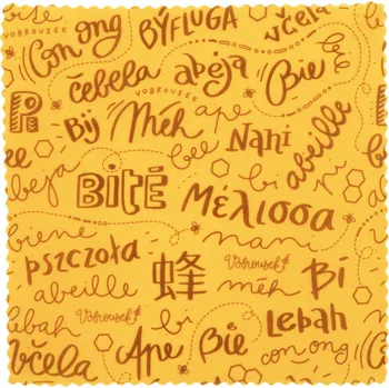 Vobrousek VOBROUSÁTKO - voskovaný ubrousek 20x20 cm Barevné provedení: Nápisy