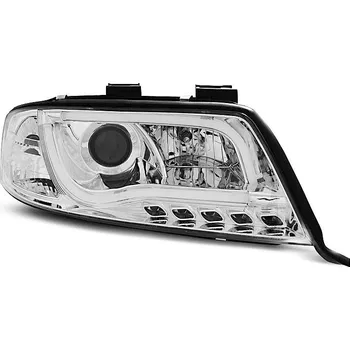 Přední světlomet TUNING-TEC Přední světla Audi A6 97-01 - chrom LED TUBE LIGHTS
