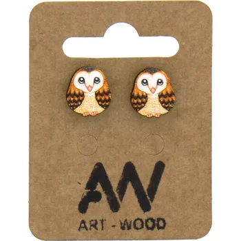 Náušnice art-wood.cz Náušnice - sova