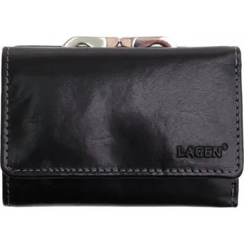 Peněženka Lagen Dámská kožená peněženka HT-233/T černá