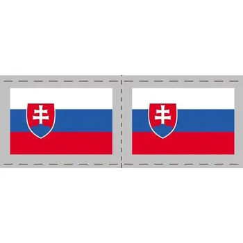 Odstranitelné tetování Dočasné nalepovací tetování pro fanoušky vlajka Slovenské republiky, Slovensko, SR
