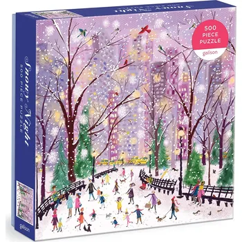 Puzzle Galison Puzzle Sněhová noc 500 dílků
