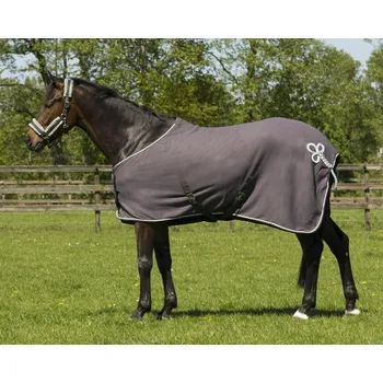 Deka pro koně QHP Deka odpocovací Ornament QHP, grey/silver Délka zad: 145 cm