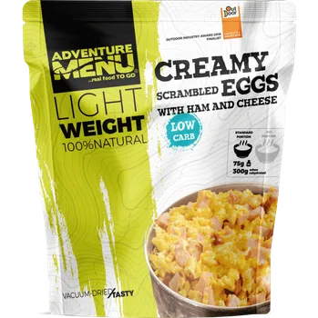 Adventure menu krémová míchaná vajíčka se šunkou a sýrem/velká porce 112g