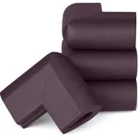 Walteco Ochrana rohu 55x55x20mm, samolepicí, hnědá, 4 ks