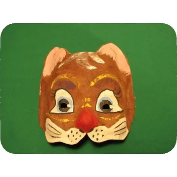 Karnevalová maska Polomaska organtýn. -kocour