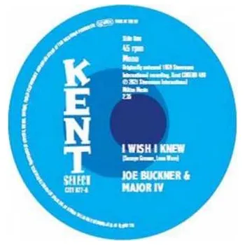 Zahraniční hudba SP Joe Buckner: I Wish I Knew / I Stand Blue 2022 7inch Single Vinyl