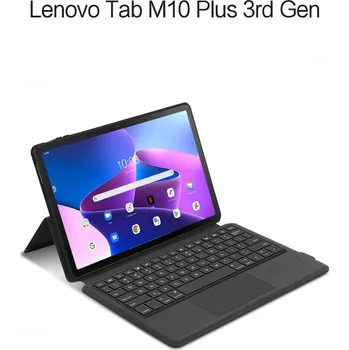 Pouzdro na tablet Luxusní Pouzdro Na Lenovo Tab M10 Plus (3Rd Gen) 10.6" S Klávesnicí Barva: Černá