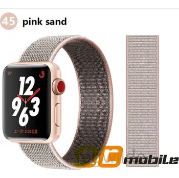 Nylonový Pásek Pro Apple Watch 42/44/45 Mm Možnosti: Pink Sand
