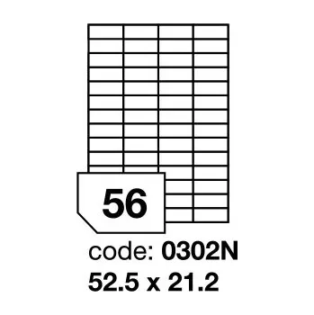 Samolepící etiketa Samolepící etikety Rayfilm Office 52,5x21,2 mm 100 archů R0103.0302N