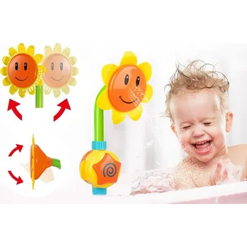 Dětská sprcha do vany ve tvaru slunečnice